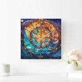 Horloge murale en verre céleste (Maison)