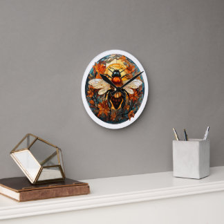Horloge murale en verre de verre