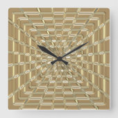 Horloge murale en verre métallisé brillant (Recto)