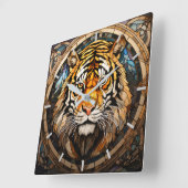 Horloge murale en verre tendu (Angle)