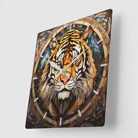 Horloge murale en verre tendu (Angle)