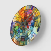 Horloge murale en verre tendu (Angle)