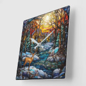 Horloge murale en verre verni (Angle)