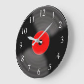 Horloge murale en vinyle classique (Angle)