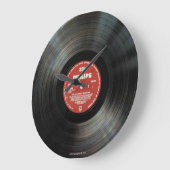 Horloge murale en vinyle vintage - Designer Den -  (Angle)