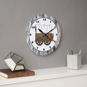 Horloge murale en Wagon Couvert Ouest Pays