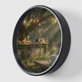 Horloge murale Enchanted Forest Cafe (Angle)