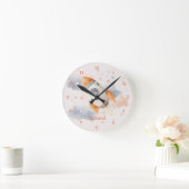 Horloge murale enfant fusée spatiale amusante (Maison)