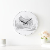 Horloge murale esquisse d'âne (Maison)