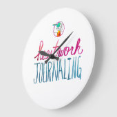 Horloge murale esthétique HWJ en acrylique (Angle)