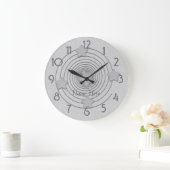 Horloge murale étoile de style mignon avec nom (Maison)