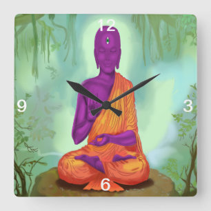 Horloge murale étrangère de méditation de Boudd