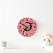 Horloge murale Fairy and Crescent Moon (Maison)