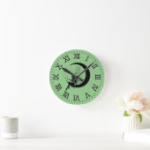 Horloge murale Fairy and Crescent Moon (Maison)