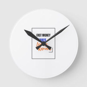 Horloge murale Fast Money Fades Héritage pour l'