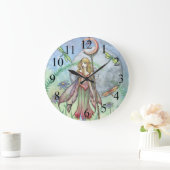 Horloge murale Fée de la fleur d'été douce (Maison)