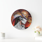 Horloge murale féminine Automne (Maison)