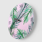 Horloge murale feuille (Angle)