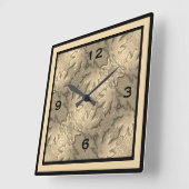 Horloge murale feuille d'érable d'or (Angle)