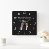 Horloge murale Fichiers Trump/Epstein (Maison)