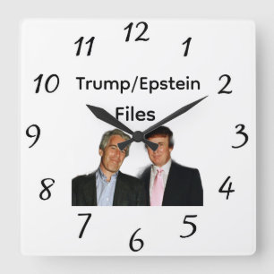 Horloge murale Fichiers Trump/Epstein