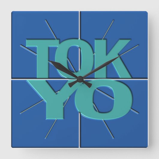 Horloge murale financière de Tokyo de fuseau (Recto)