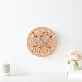 Horloge murale flamants roses (Maison)