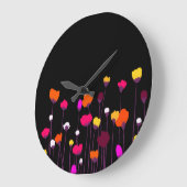 Horloge Murale Fleur Abstrait (Angle)