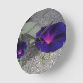 Horloge murale fleur de Morning Glory (Angle)
