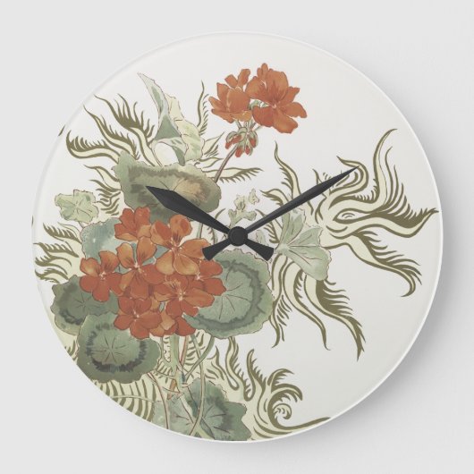 Horloge murale - Fleurs (Recto)