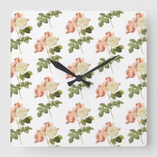 Horloge murale Fleurs vintages 2 (Recto)