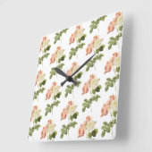 Horloge murale Fleurs vintages 2 (Angle)