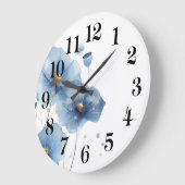 Horloge murale florale (Angle)