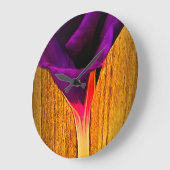 Horloge murale florale (Angle)