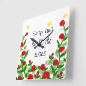 Horloge murale florale (Angle)