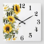 Horloge murale florale (Recto)