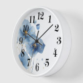 Horloge murale florale (Angle)