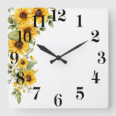 Horloge murale florale (Recto)