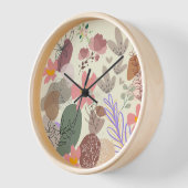 Horloge murale florale (Angle)