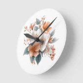 Horloge murale florale élégante 🌿🕒 (Angle)