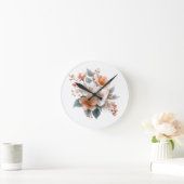 Horloge murale florale élégante 🌿🕒 (Maison)