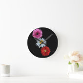 Horloge murale florale mixte colorée (Maison)
