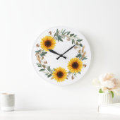 Horloge murale florale Tournesol (Maison)