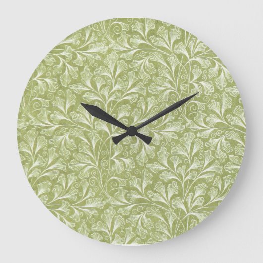 Horloge murale florale Verdant Whimsy (Recto)
