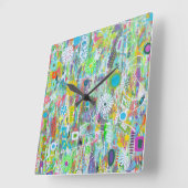 Horloge murale Flower Power (Angle)