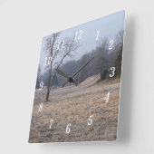 Horloge murale Foggy Meadow (Angle)