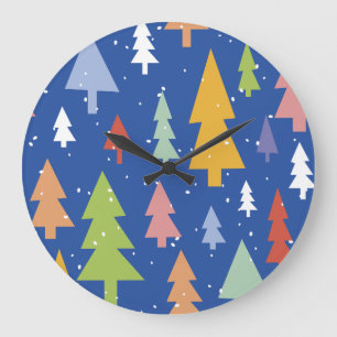 Horloge murale Forêt Frosty