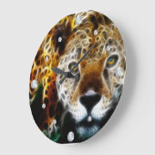 Horloge murale fractale de Cheetah (Angle)