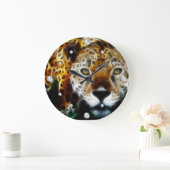 Horloge murale fractale de Cheetah (Maison)