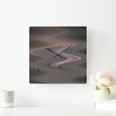 Horloge murale fractale du Sahara sans nombre (Maison)